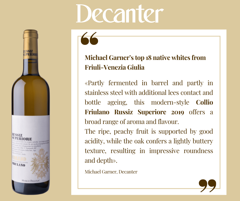 Il Collio Friulano 2019 Russiz Superiore tra i 18 migliori vini del FVG