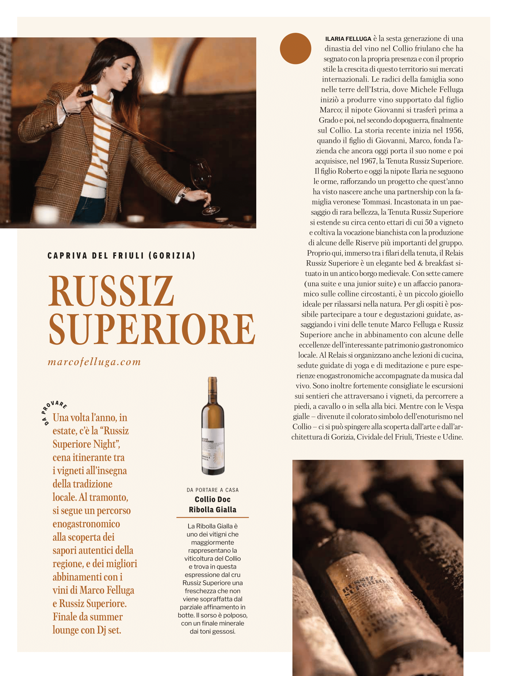 Russiz Superiore su Food & Wine